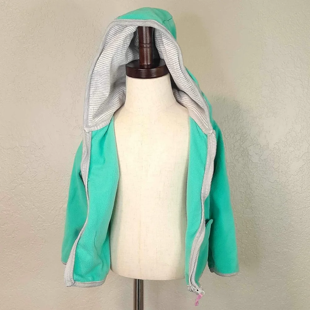 Carter’s Mint Green Soft Heart Pocket Hoodie Sweatshirt Jacket (24M)